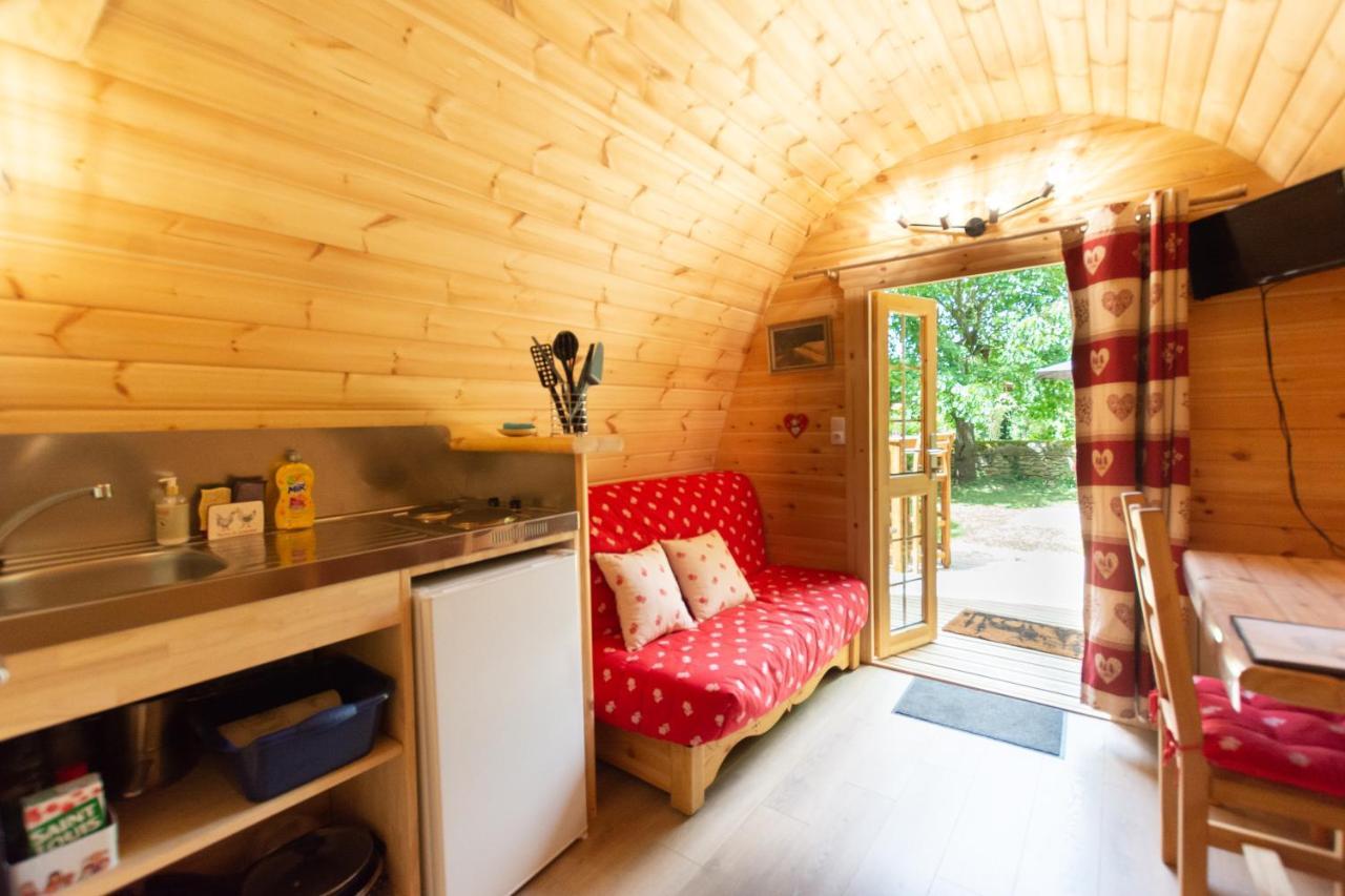 Cabane En Bois Avec Bain Nordique Asnieres-sur-Vegre Exteriör bild